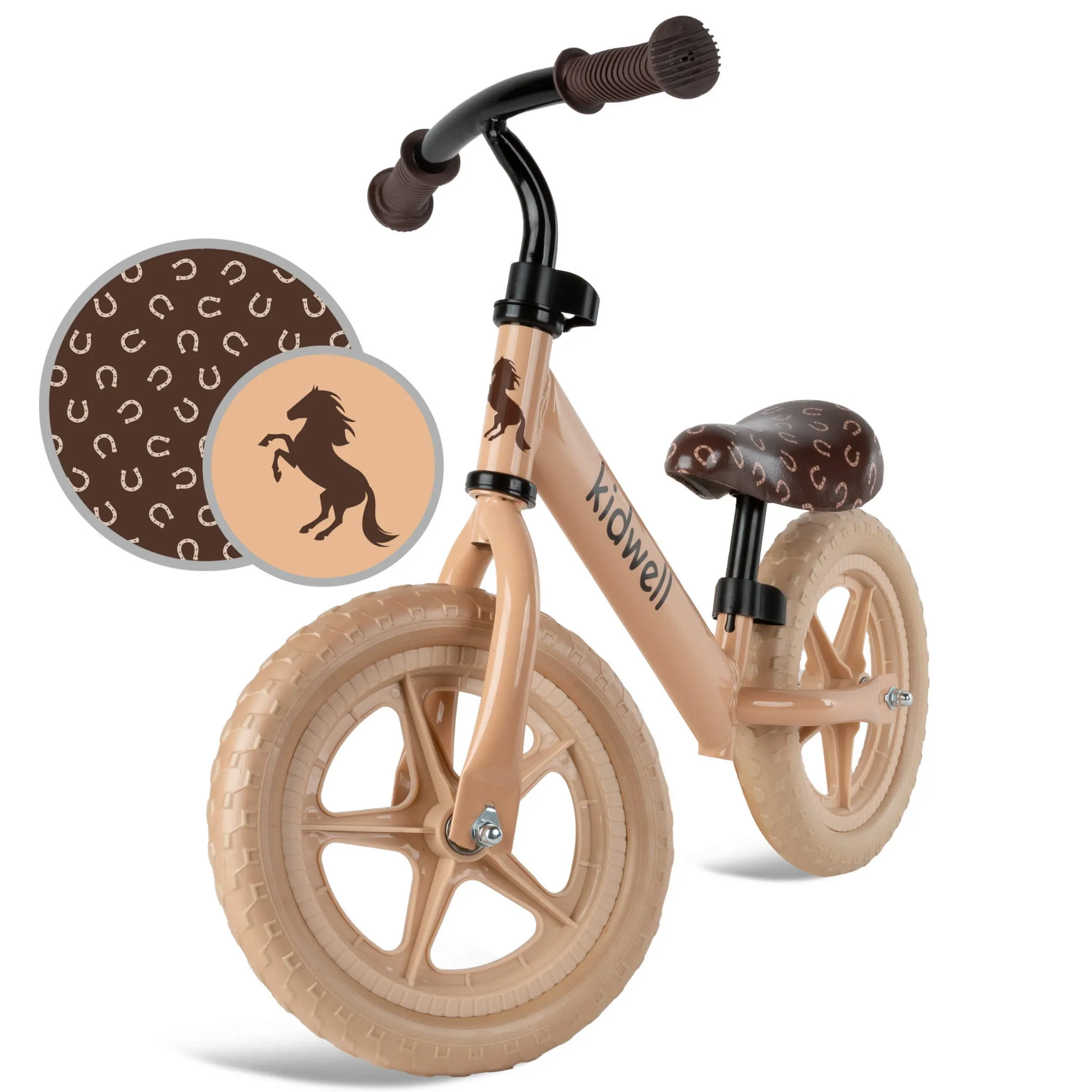 kidwell rebel dječji bicikl bez pedala, bež - slika 9
