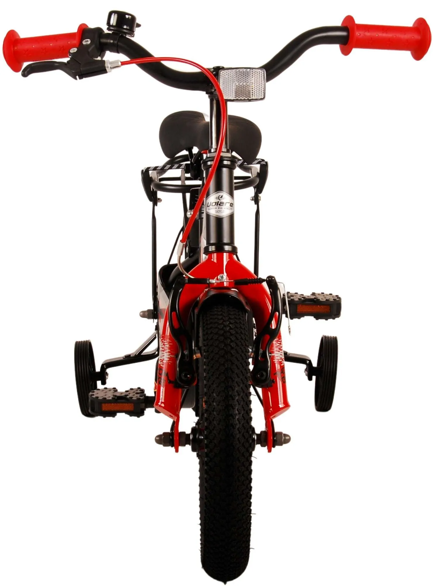 volare dječji bicikl thombike 12" crno-crveni - slika 12