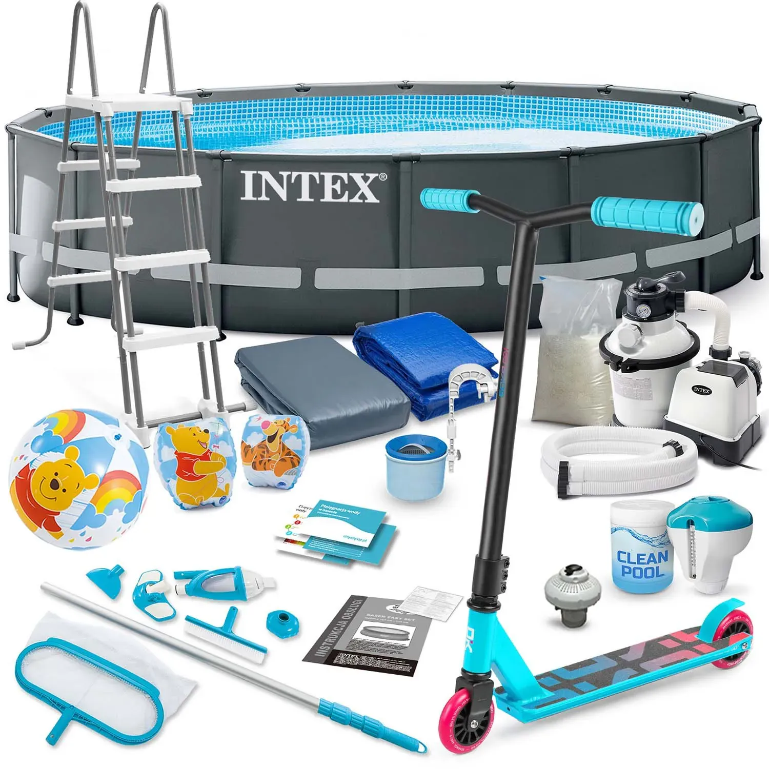 intex vrtni bazen 488 x 122 cm 20u1 + gratis romobil - slika 2