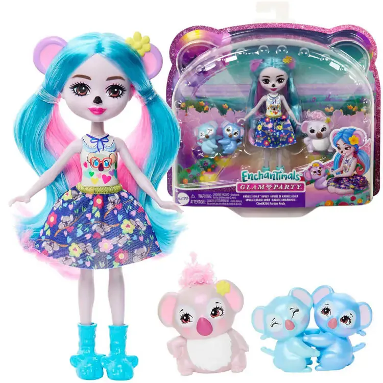 lutka kwala enchantimals s pandama - plava kosa - slika 1