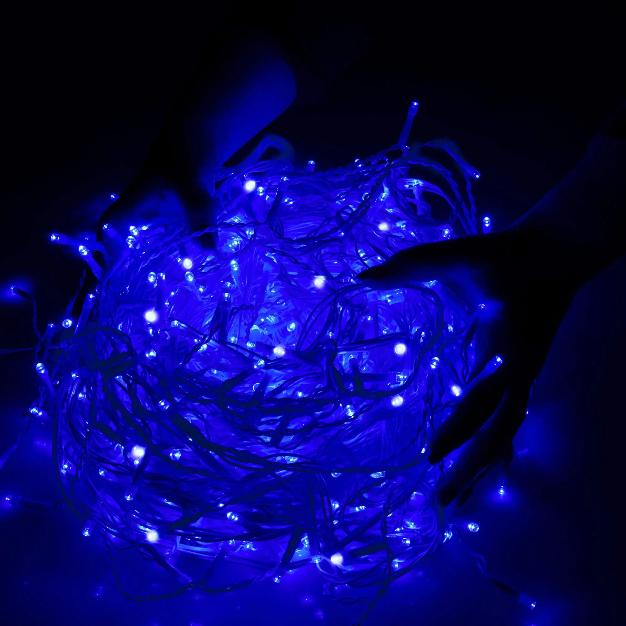 springos zavjesa s kapljicama, 500 led, 20 m, plava i bijela - slika 7