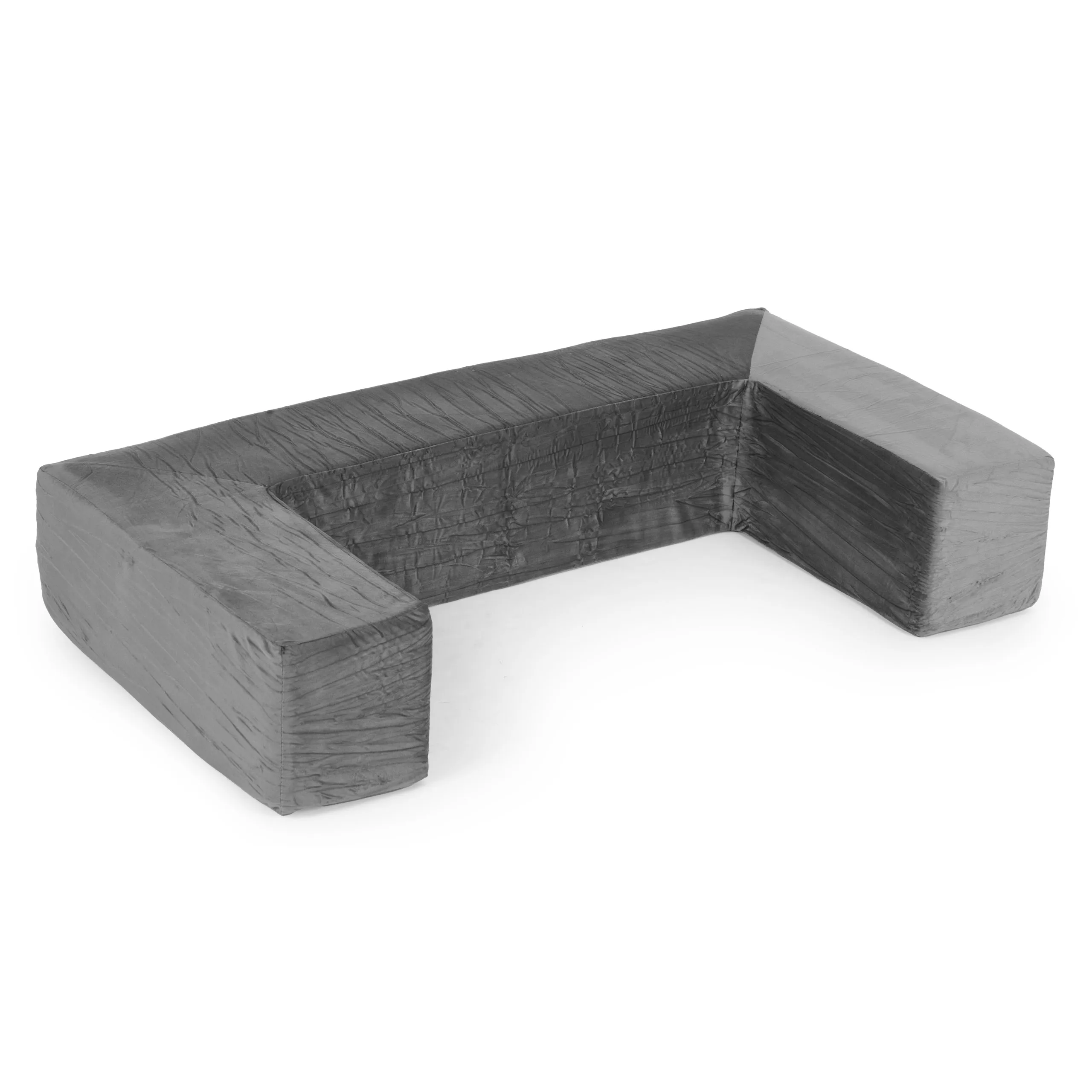 modularna sklopiva sofa za djecu – 4 mekana jastuka, siva, ecotoys - slika 7