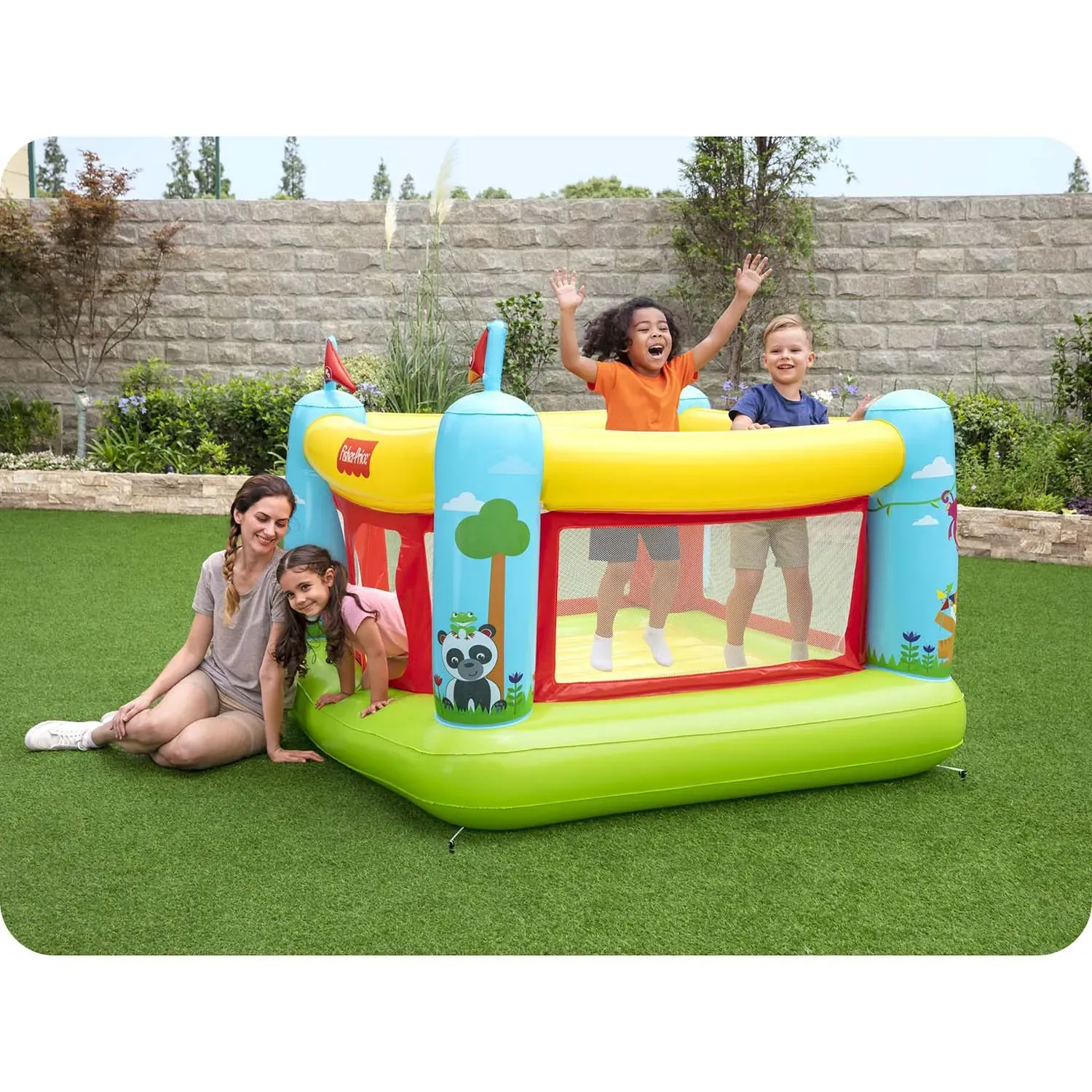 bestway trampolin na napuhavanje fisher-price - slika 3