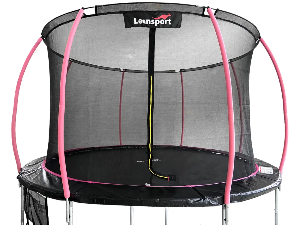 lean sport max trampolin crno-ružičasti 366cm - slika 3