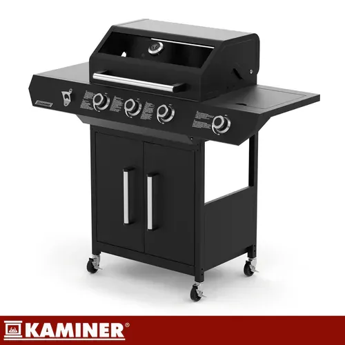 kaminer plinski roštilj 3+1 13,5 kw varen black 4.0 - slika 7