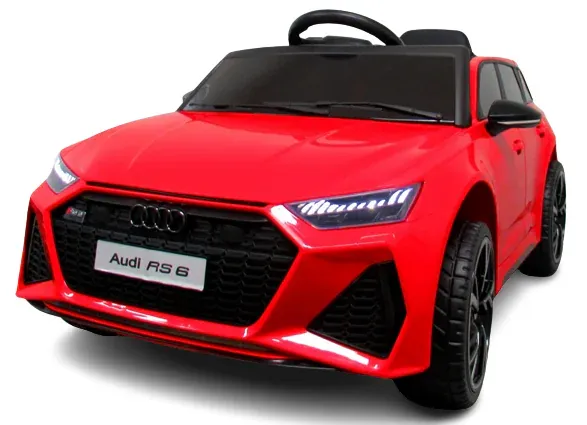 audi rs6 gt red eva auto na baterije kožni daljinski upravljač - slika 2