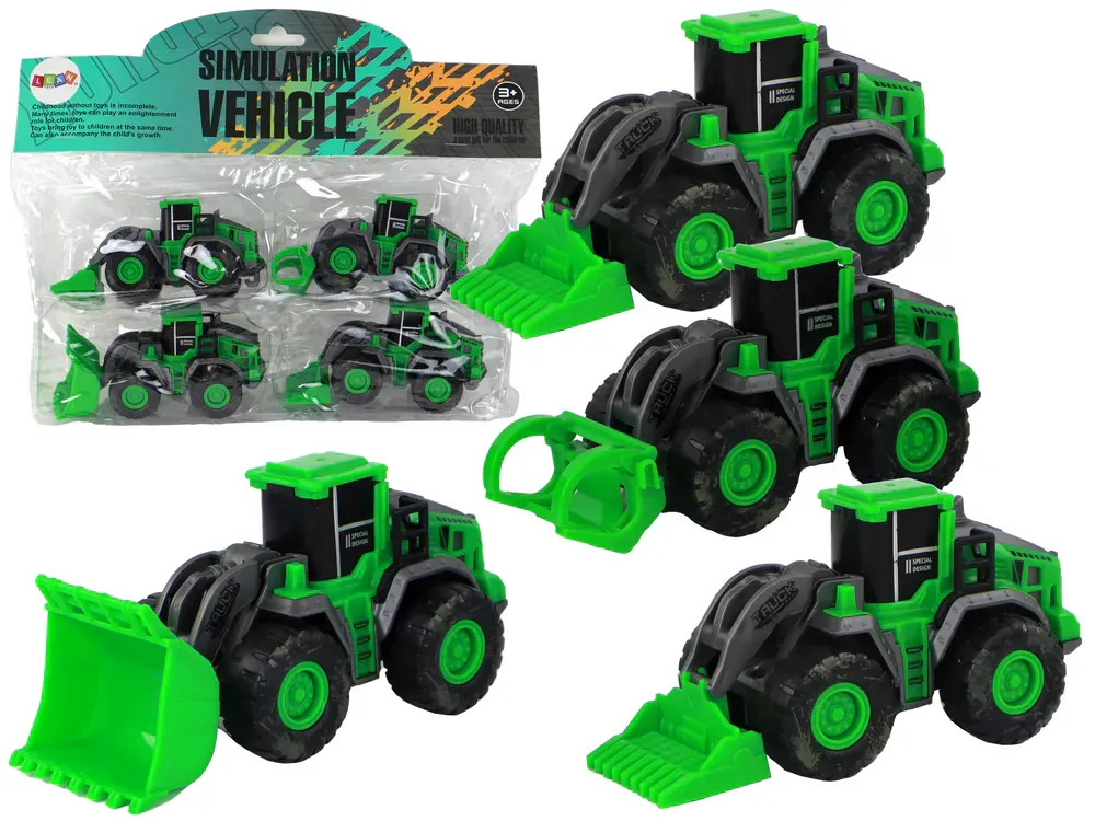 set poljoprivrednih traktora zeleni - slika 2