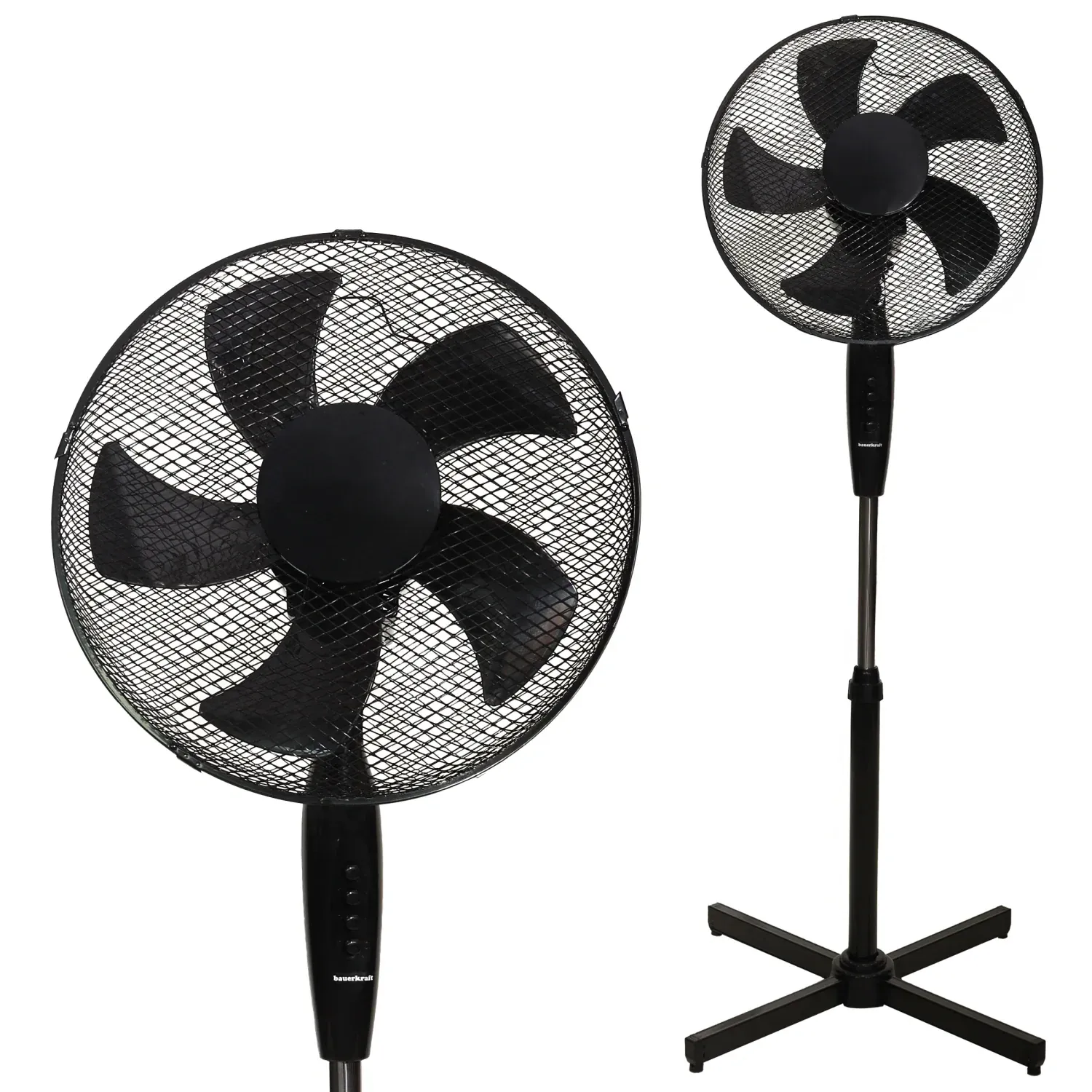 samostojeći podni ventilator, 45 w, 3 načina rada, 5 lopatica, crne boje - slika 7