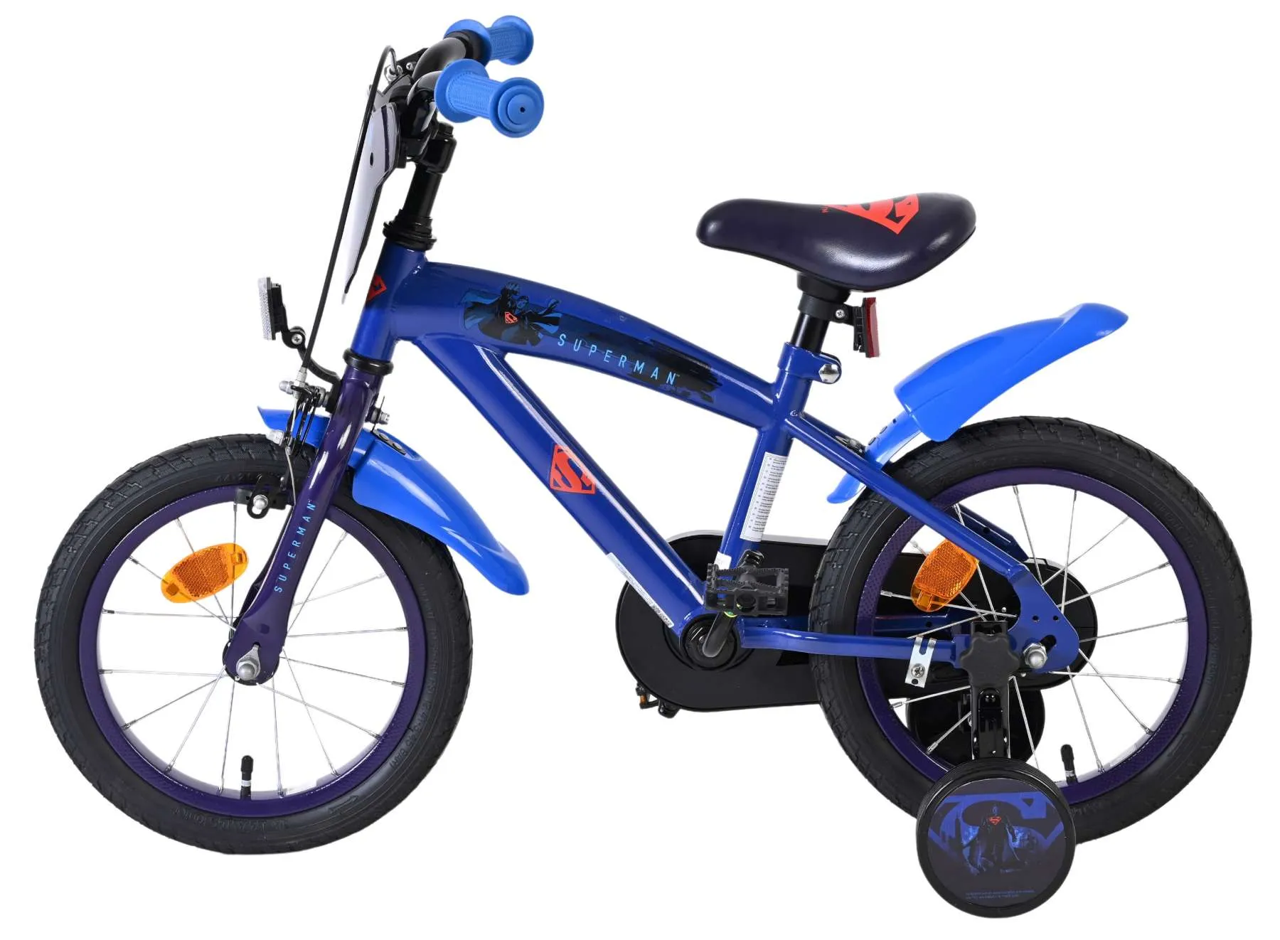 volare dječji bicikl superman 14″ plave boje - slika 8