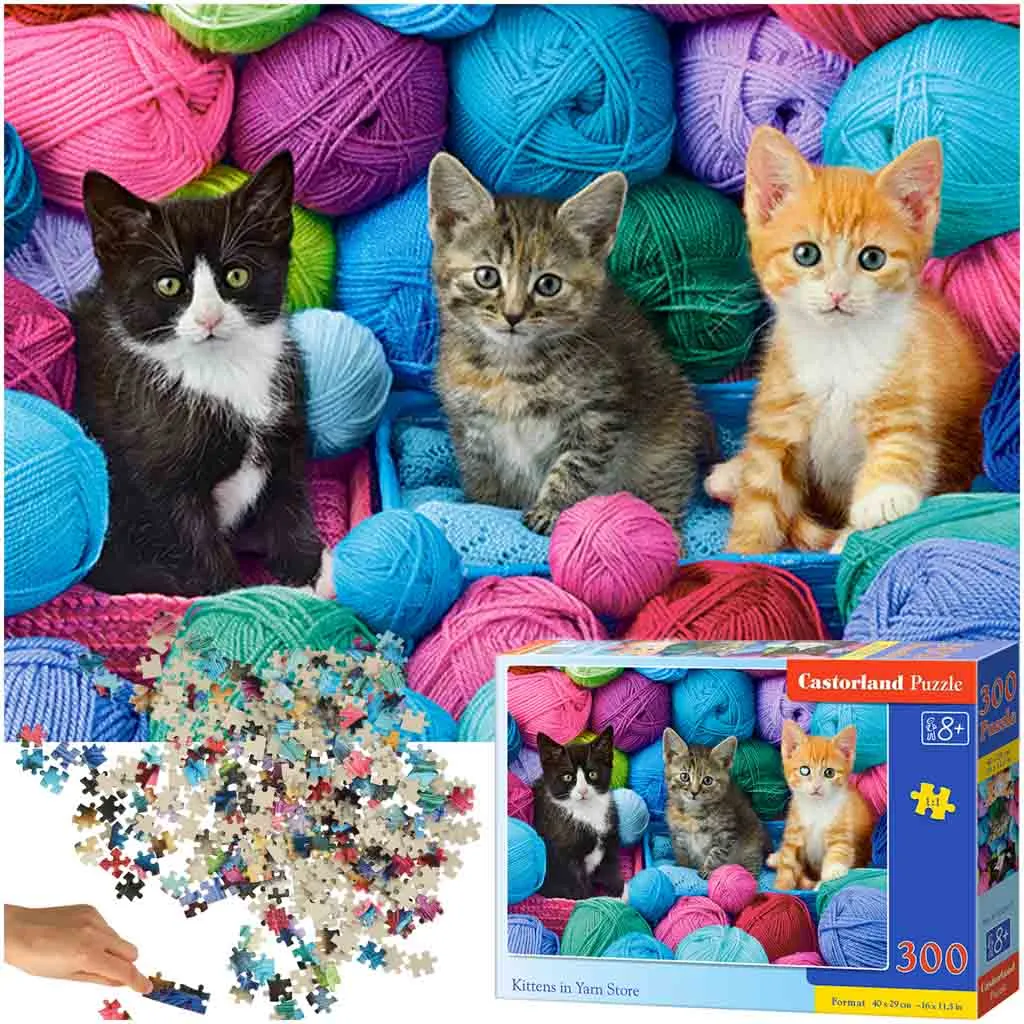 castorland puzzle mačići u vuni 300kom. - slika 2