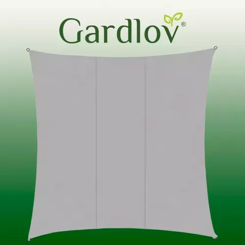 gardlov četvrtasto jedro 3,6x3,6m sivo - slika 3