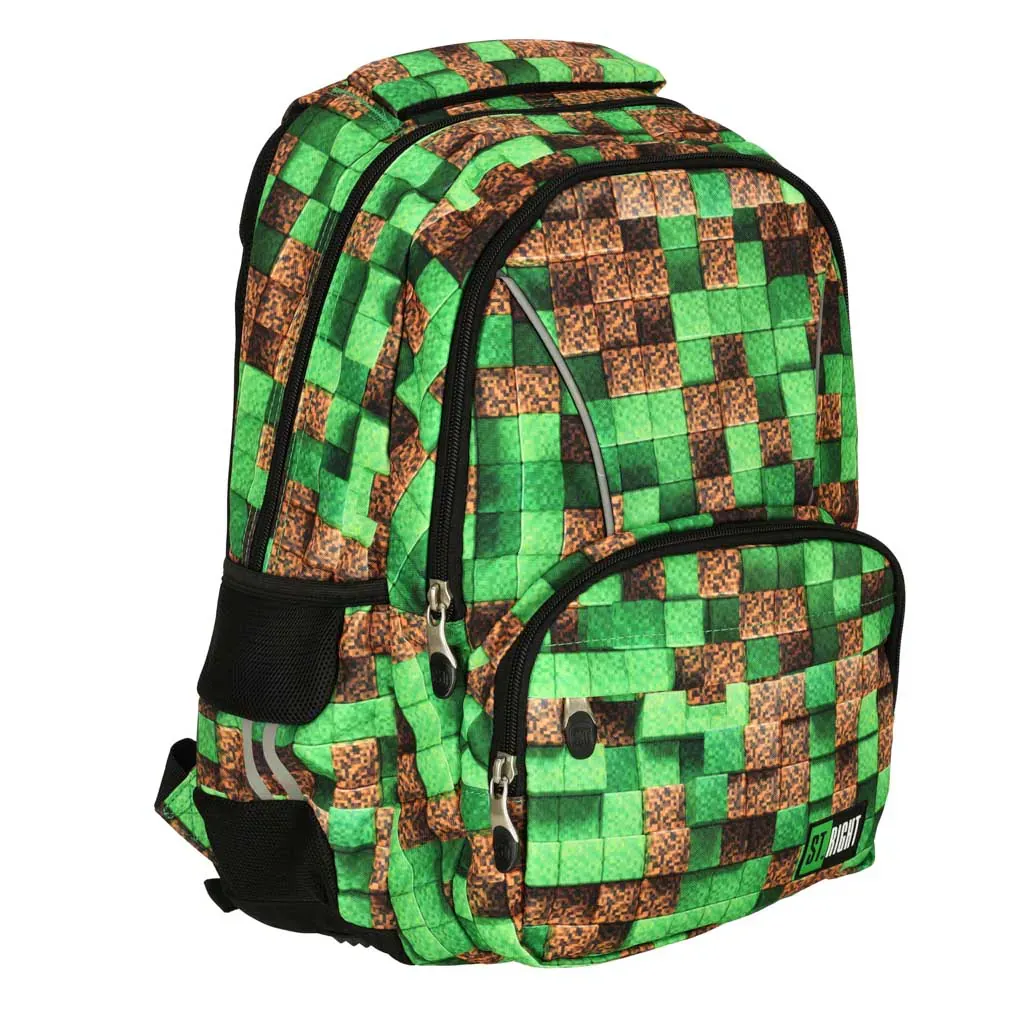 školski ruksak pixel cubes - slika 2