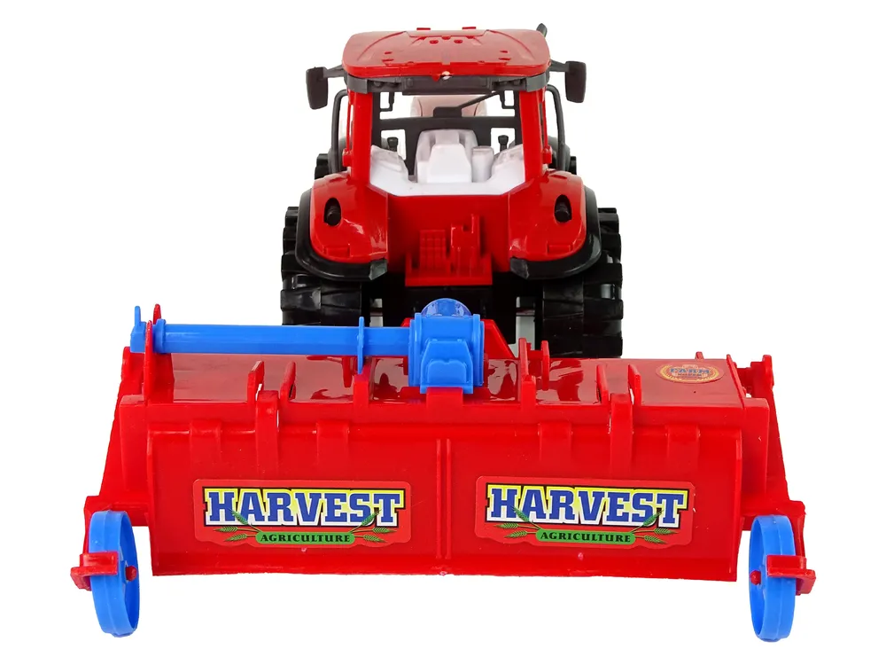 traktor s plugom crveni - slika 6