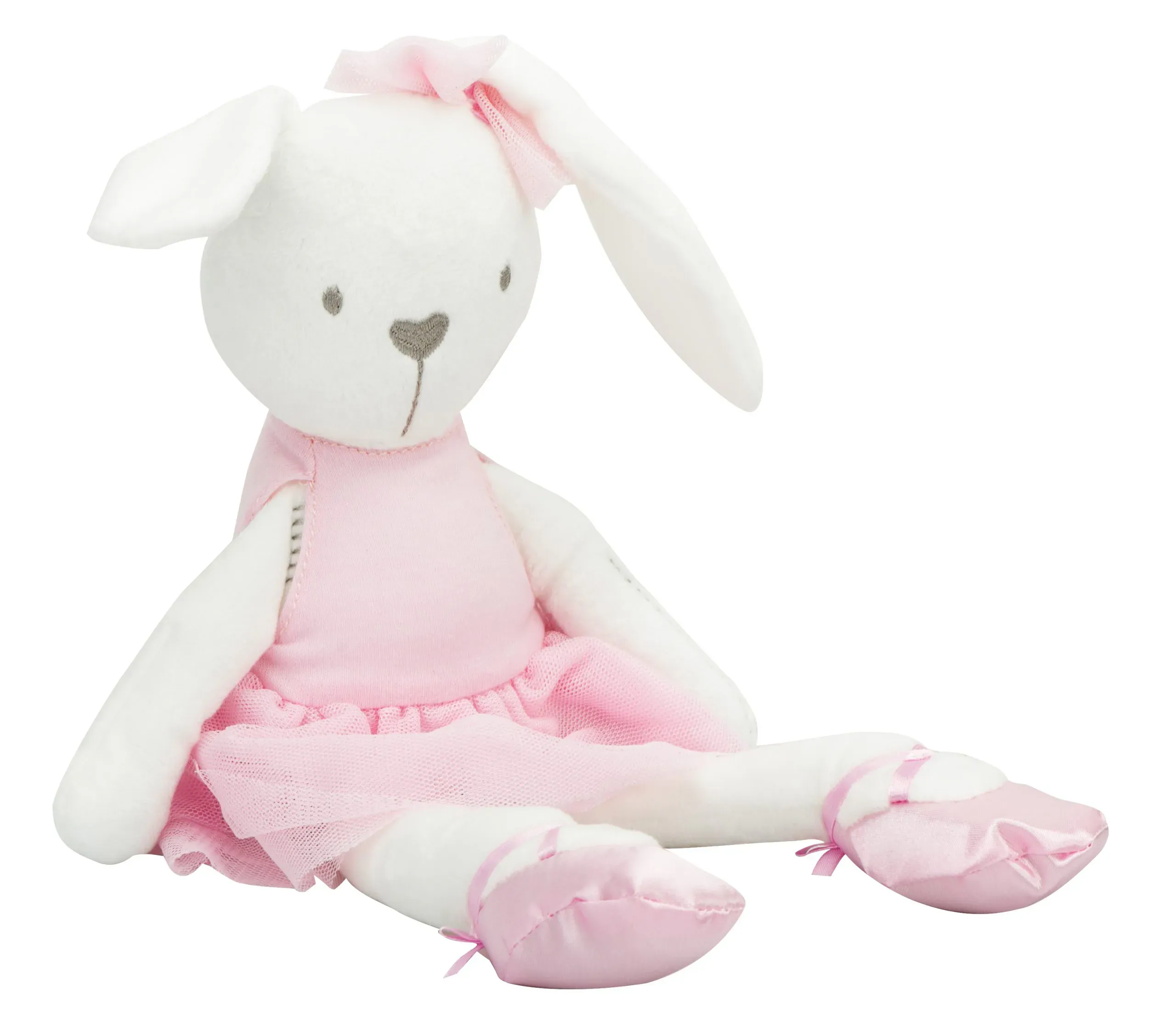 plišani zeko u roza haljini 42cm - slika 1