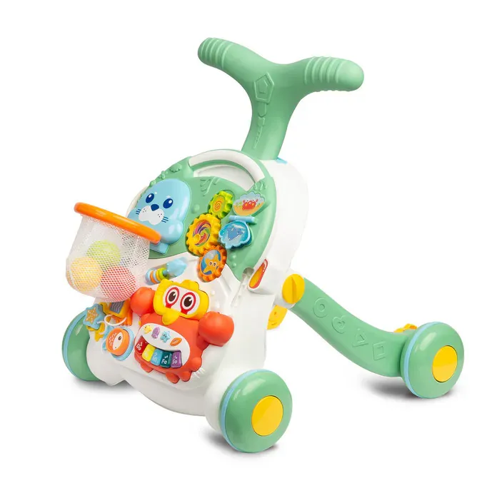 toyz 2 u 1 guralica i stol za igru zelena - slika 2
