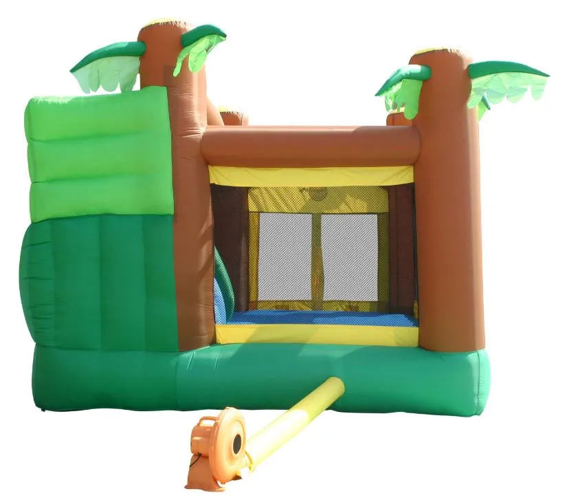 happy hop dvorac na napuhavanje jungle s toboganom - slika 9
