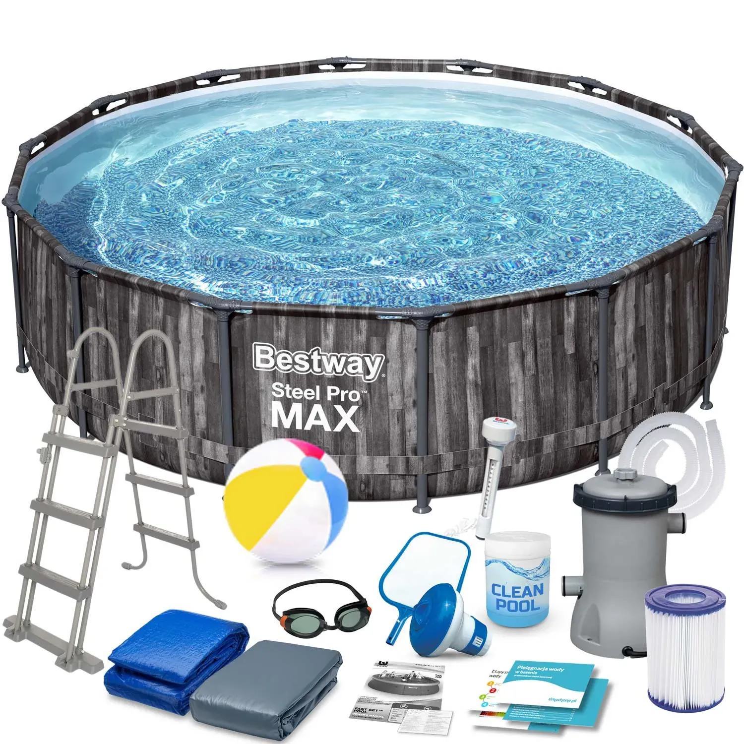 bestway okvirni vrtni bazen 427 x 107 cm - slika 2