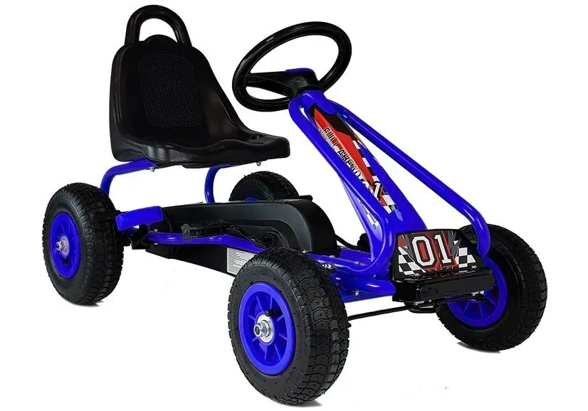 go-kart s pedalama plavi - slika 2