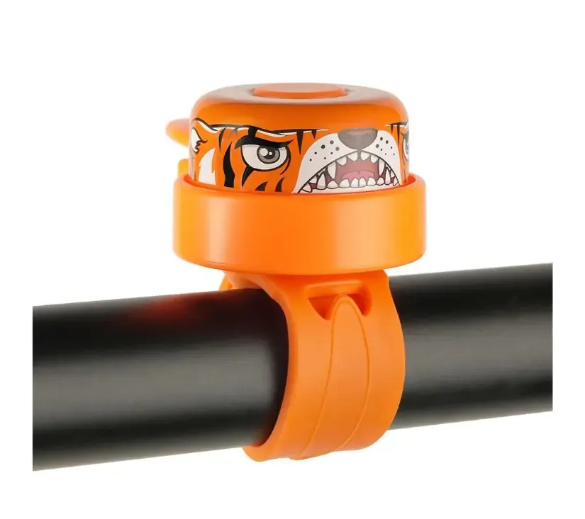 crazysafety zvono za bicikl tigar narančasto - slika 2