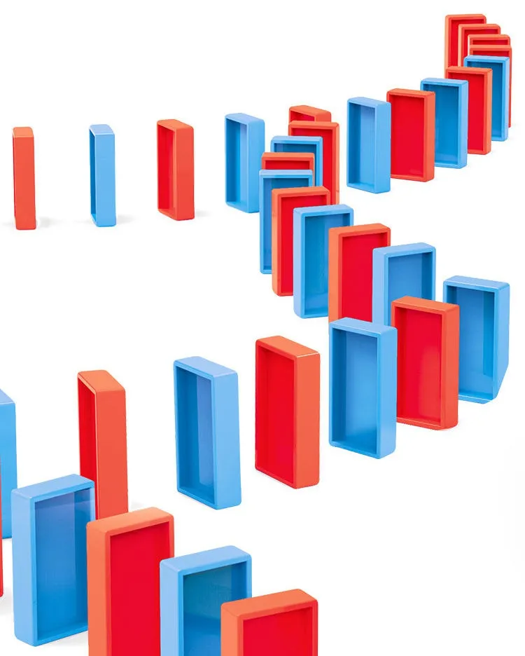 woopie električna lokomotiva za domino blokove s parom 80 el. - slika 11