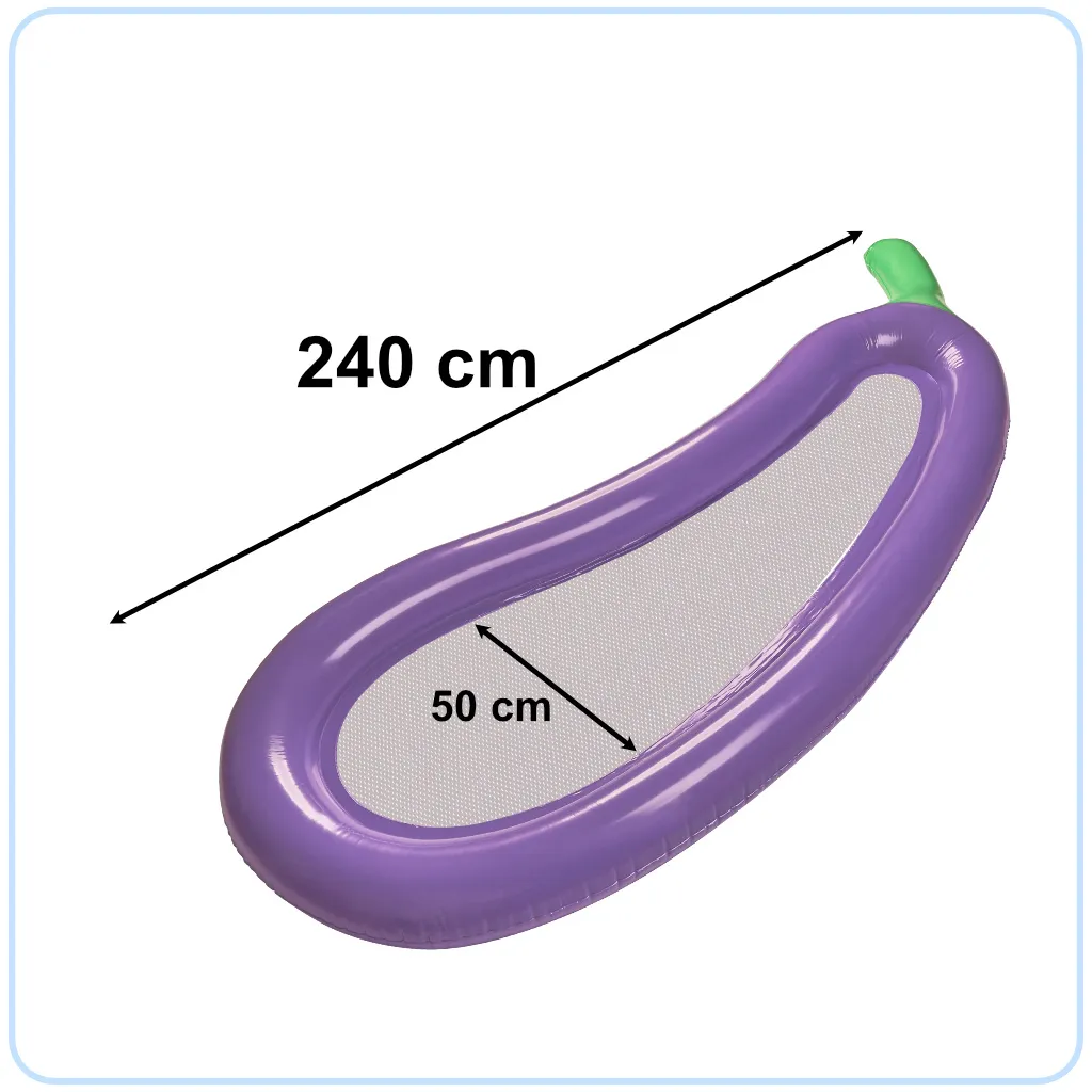madrac na napuhavanje u obliku patlidžana s mrežicom 240 cm - slika 5