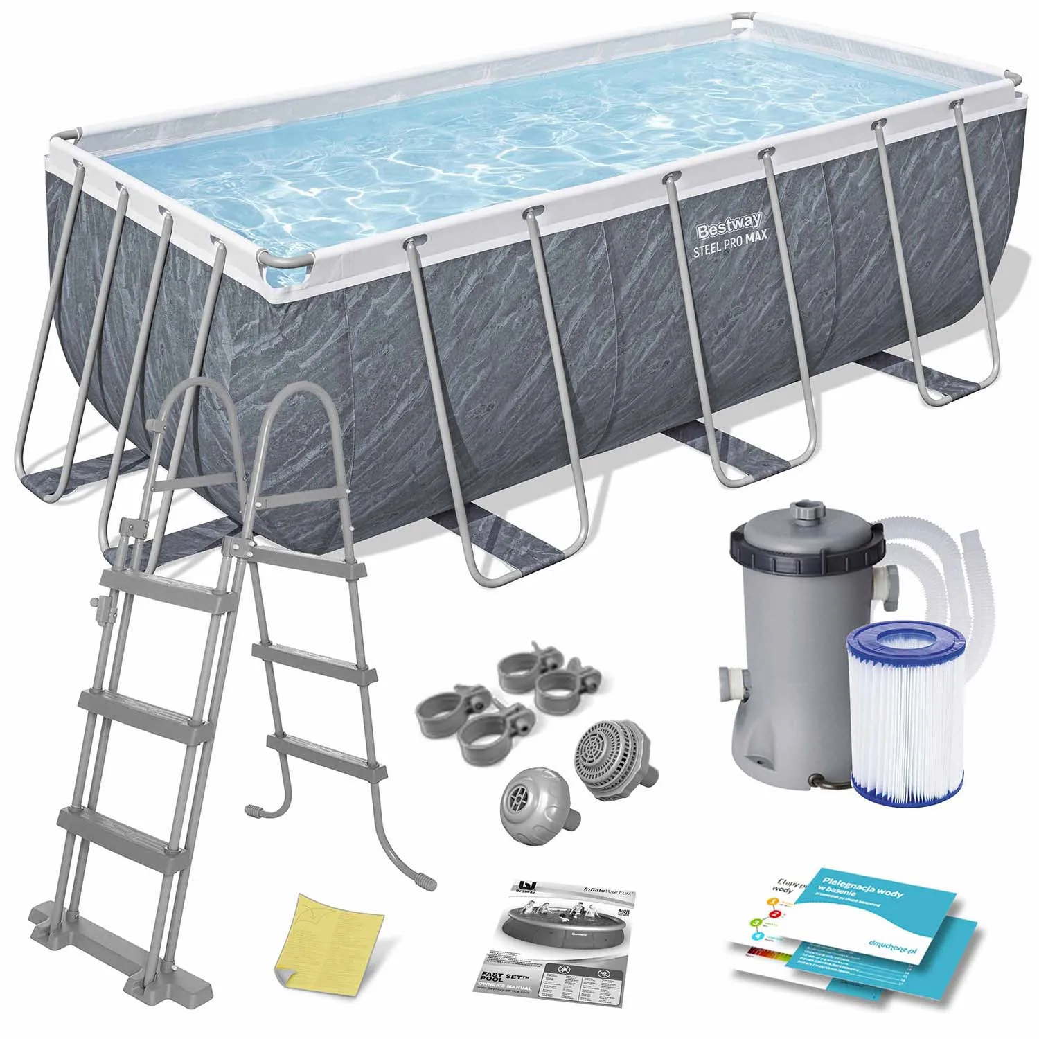 bestway okvirni vrtni bazen 412 × 201 × 122 cm – set 11u1, model 56722 - slika 2