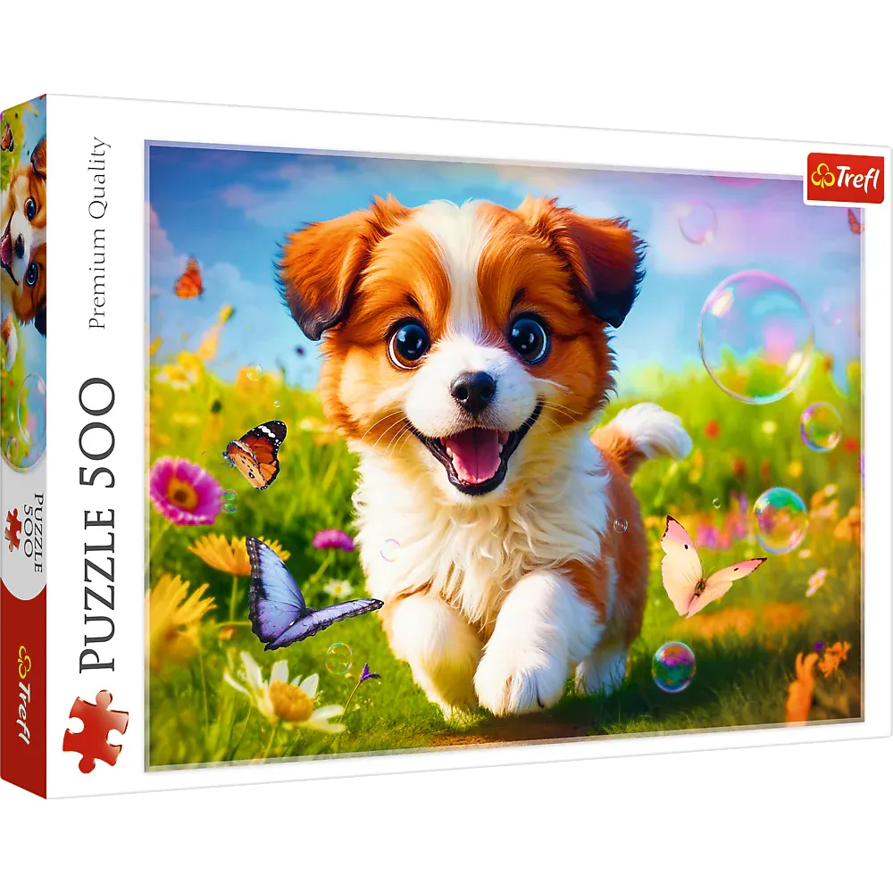 puzzle - 500 - happy dog trefl 37524 - slika 2
