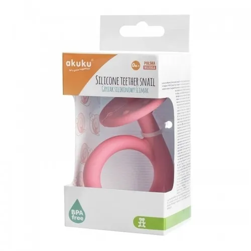 mekana silikonska grickalica za bebe roza a0115 - slika 3
