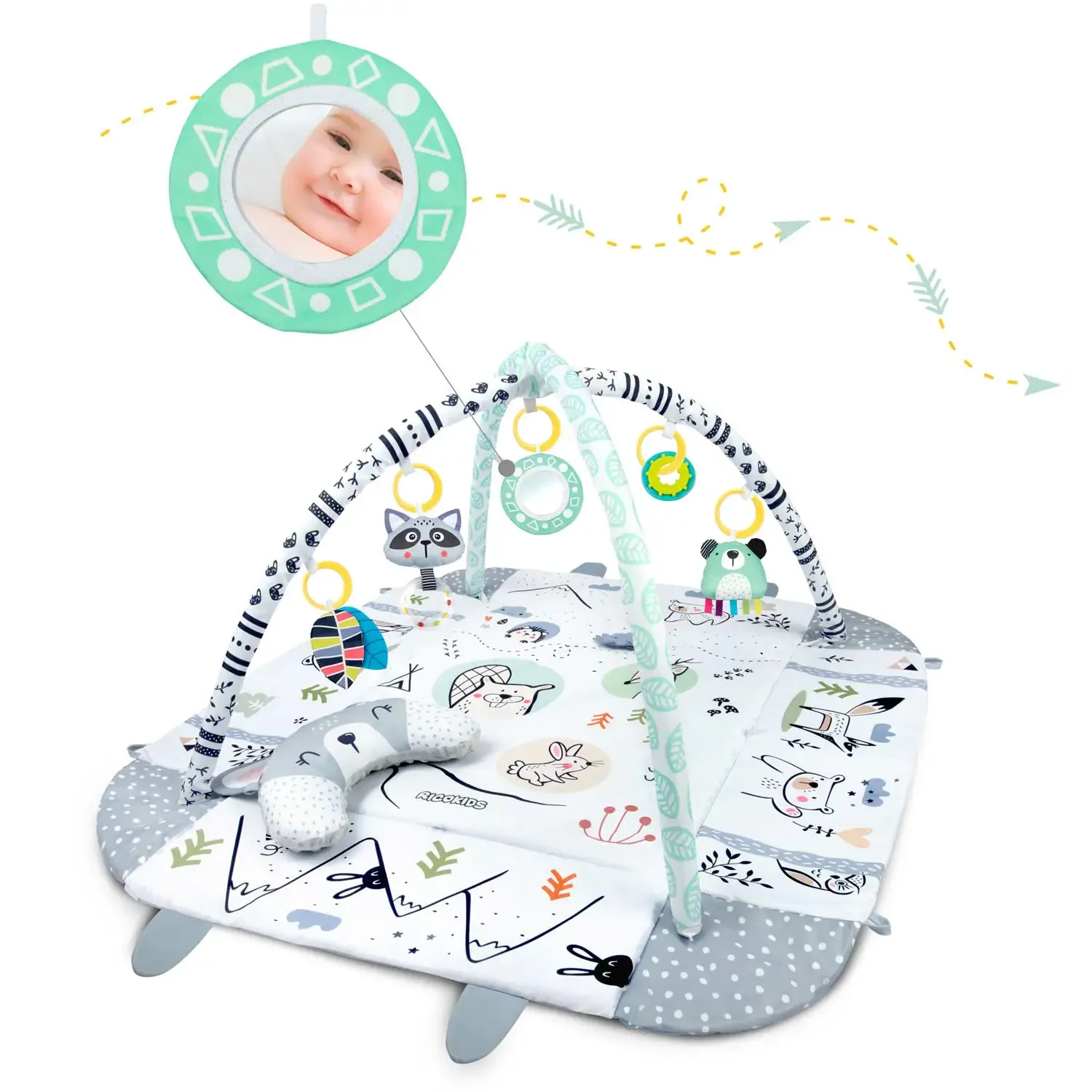 ricokids interaktivna obrazovna prostirka 110 x 100 cm zec - slika 8