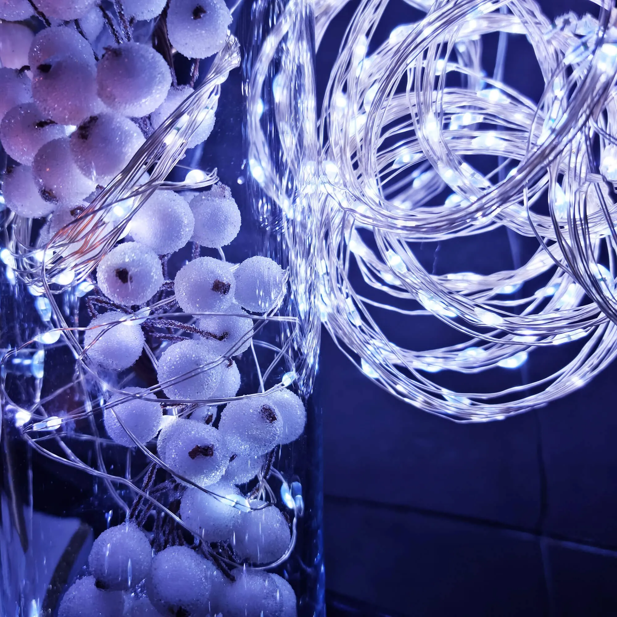 led žičane lampice , hladno bijela - slika 4