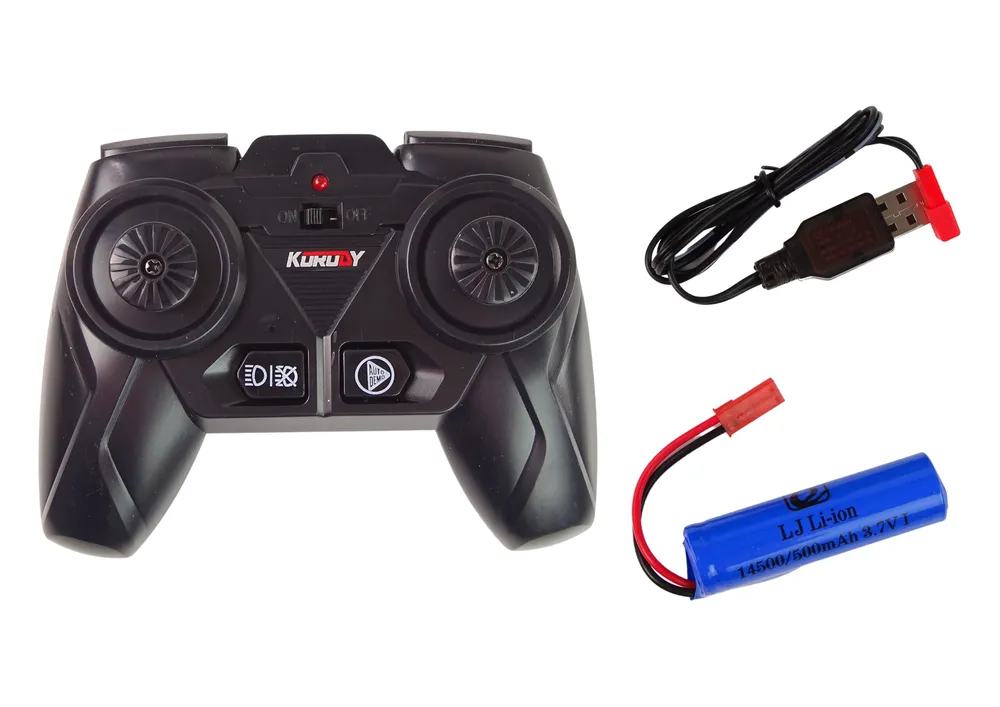 traktor na daljinsko upravljanje r/c 2.4g metal crni - slika 7