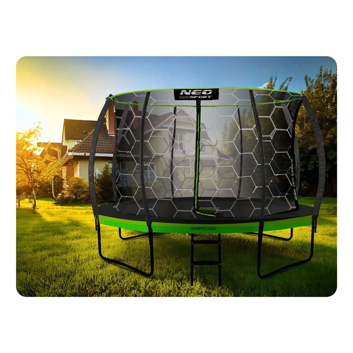 neo-sport profilirani vrtni trampolin 435 cm (14 ft) s unutarnjom mrežom - slika 5