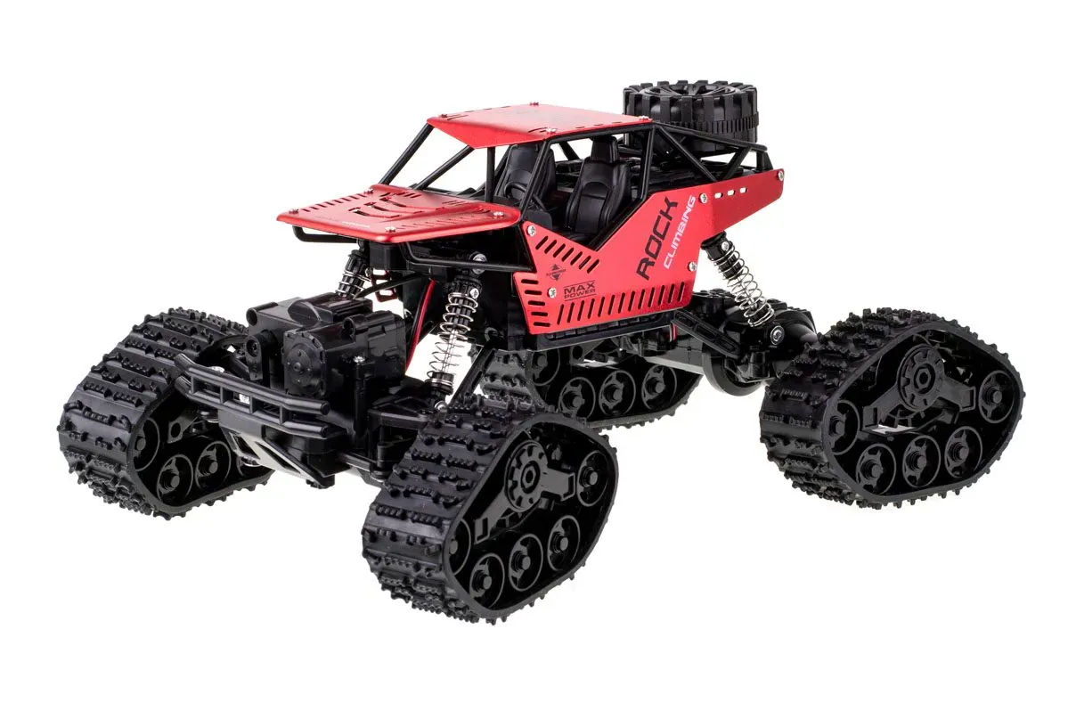 rc rock crawler 4x4 lhc012 automobil na daljinski 2in1 crveni - slika 1