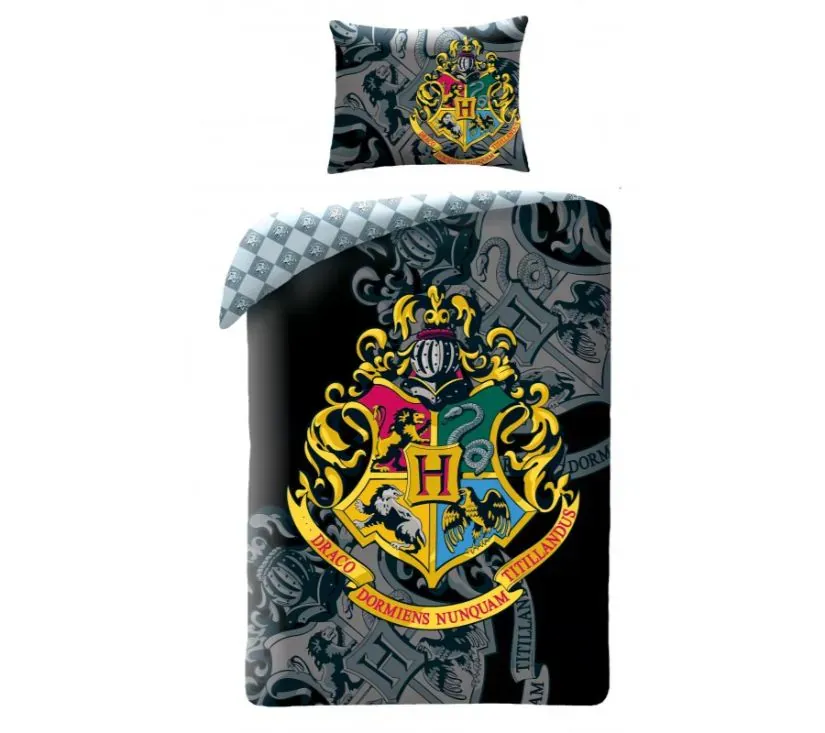pamučna posteljina hogwarts harry potter 140x200cm - slika 2