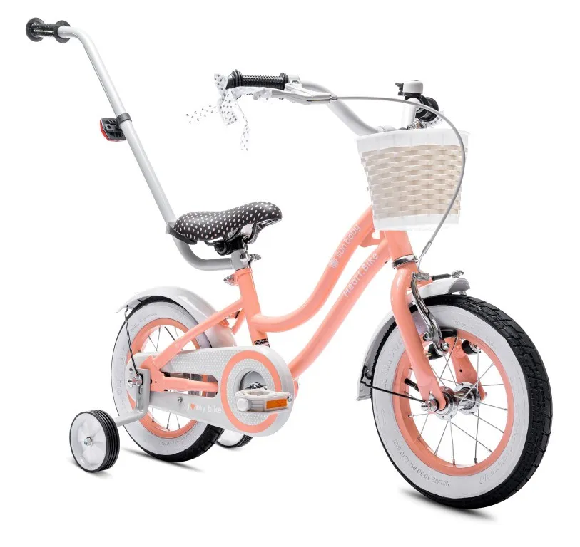 dječji bicikl 12" heart bike boja breskve - slika 3