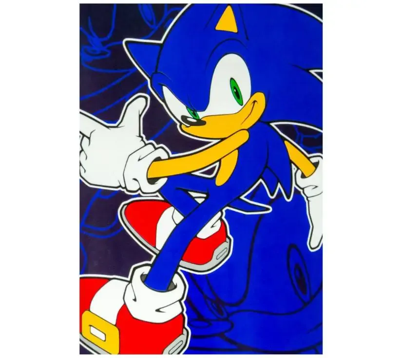 Sonic the Hedgehog dekica za djecu od flisa 100 x 140 cm - Pribislavec
