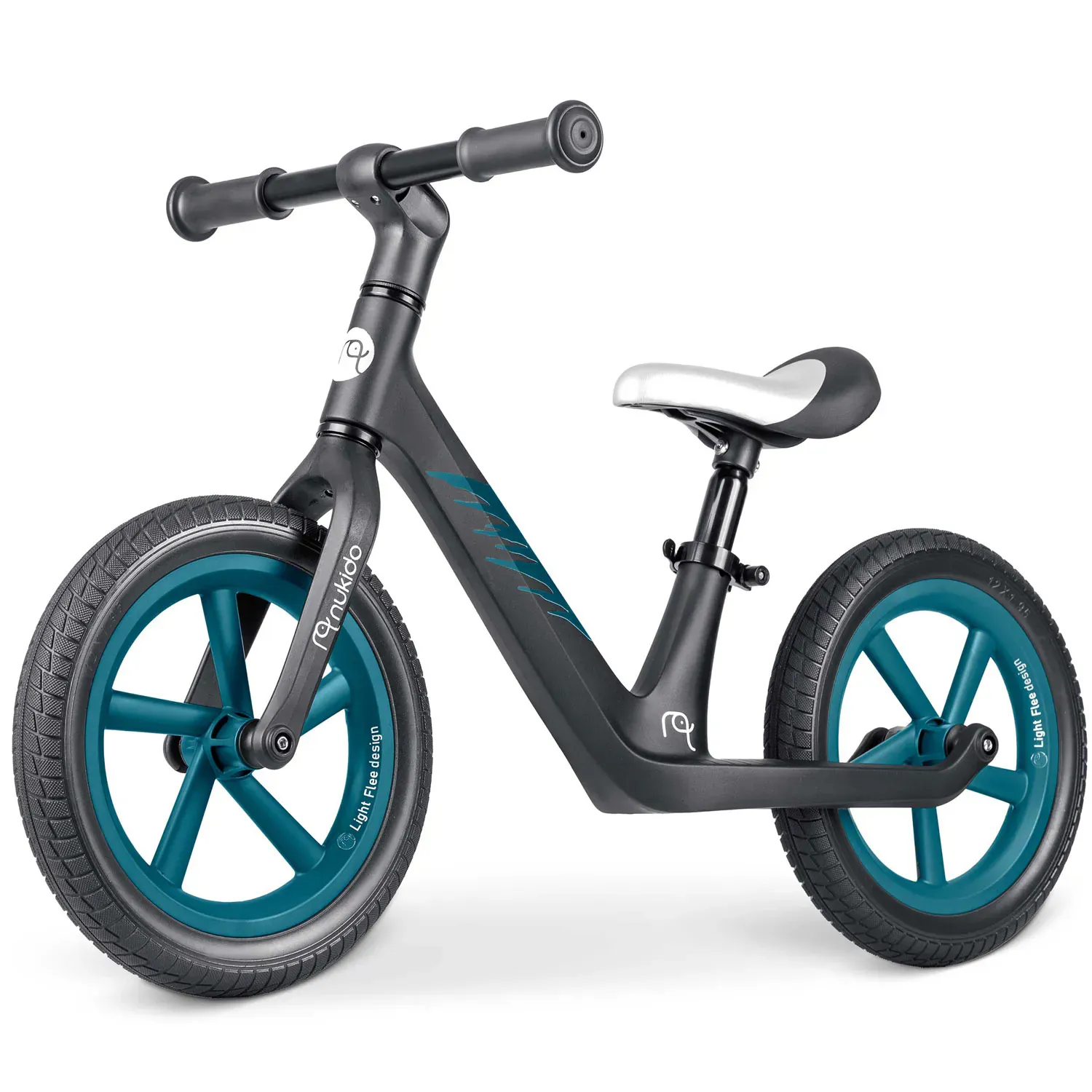 nukido light flee bicikl bez pedala, crni - slika 2