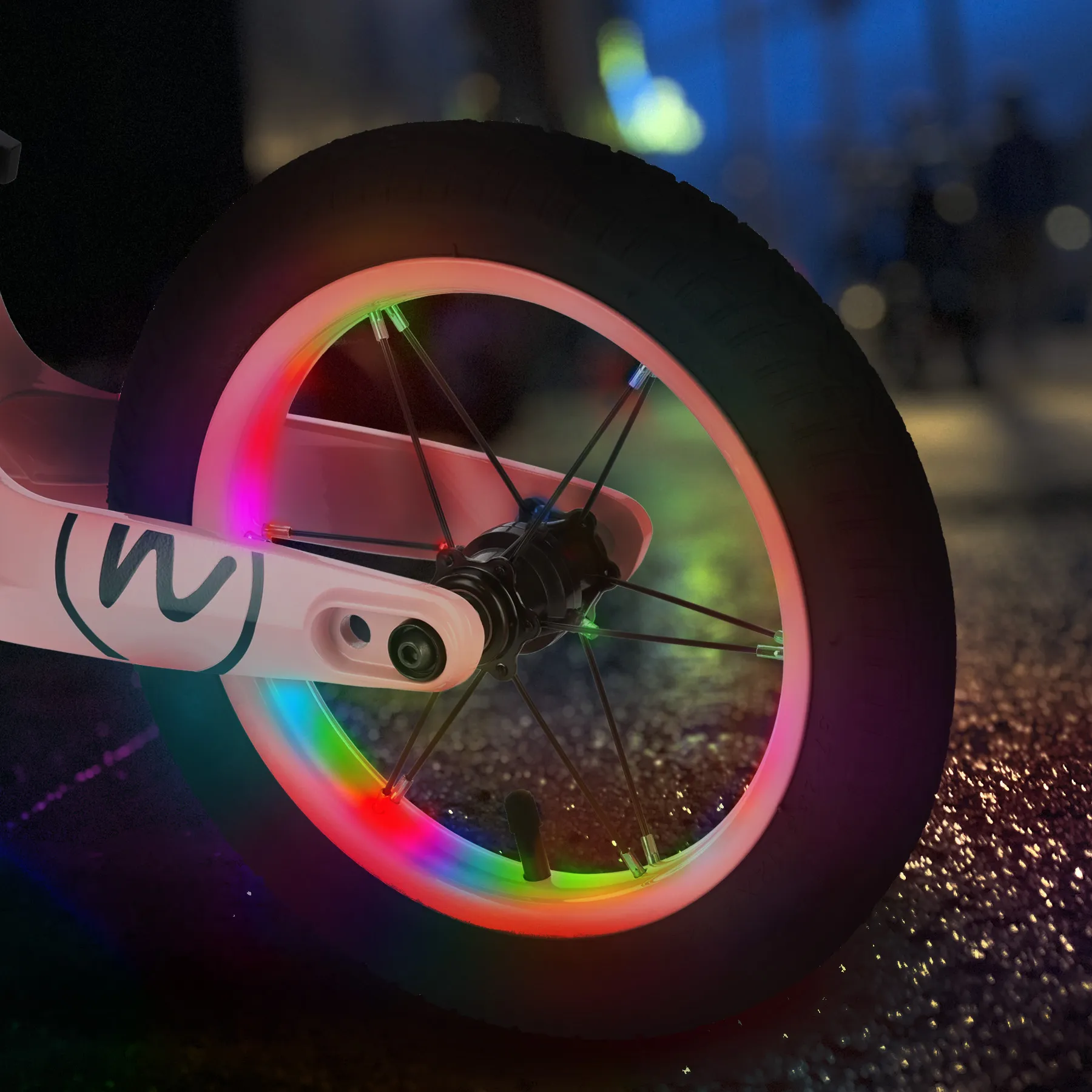 bicikl za balansiranje 12" rozi nils fun led kotači - slika 4
