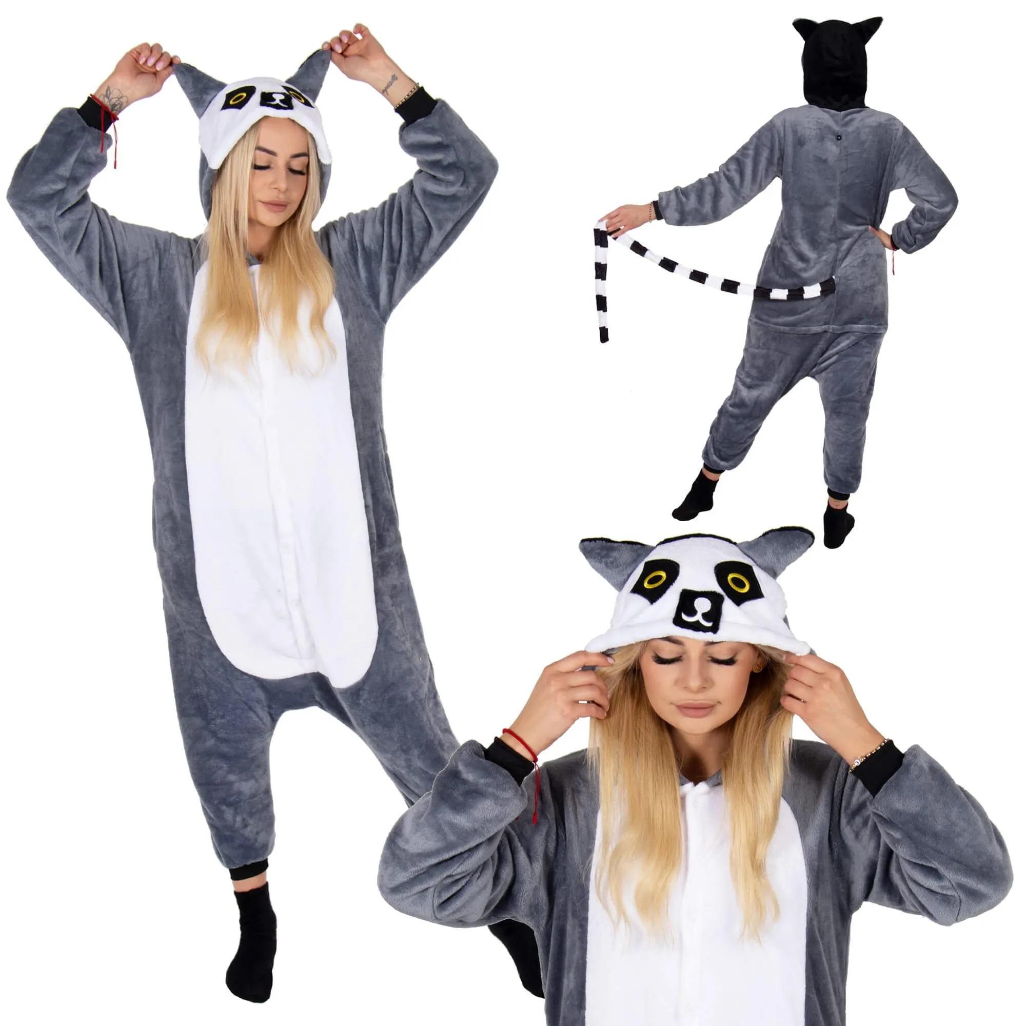 kigurumi pidžama lemur - slika 3