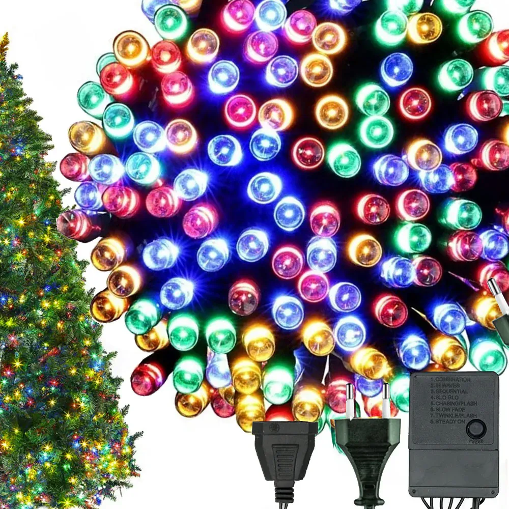 svjetla za božićno drvce višebojna 200led za unutarnju primjenu - slika 2