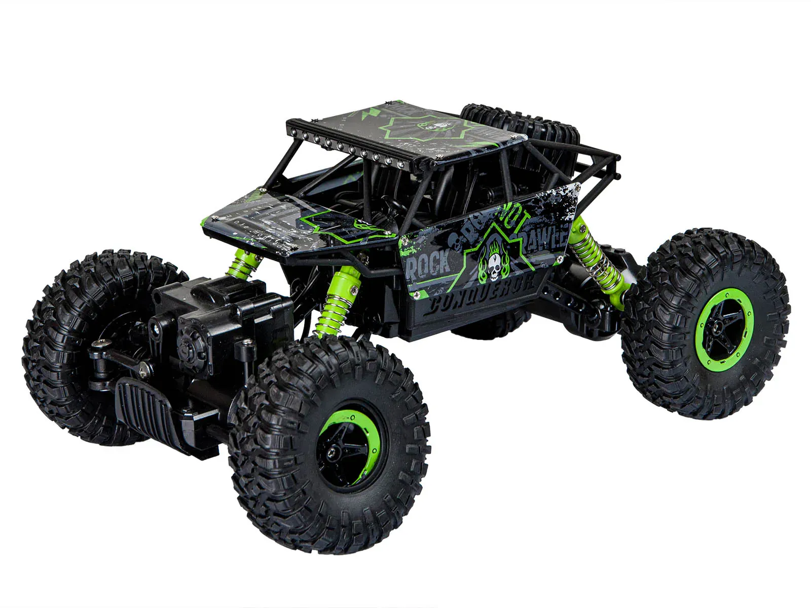 rock crawler auto na daljinsko upravljanje 1:18 crno-zeleni - slika 2