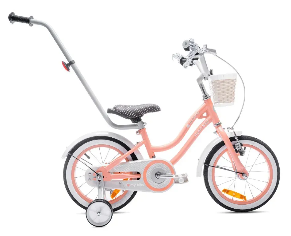 dječji bicikl 14" heart bike boja breskve - slika 2