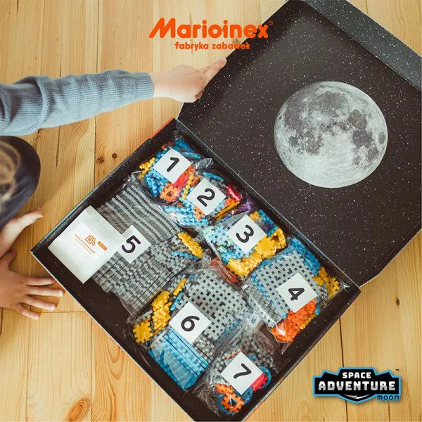 marioinex set waffle kockica baza na mjesecu 618kom. - slika 19