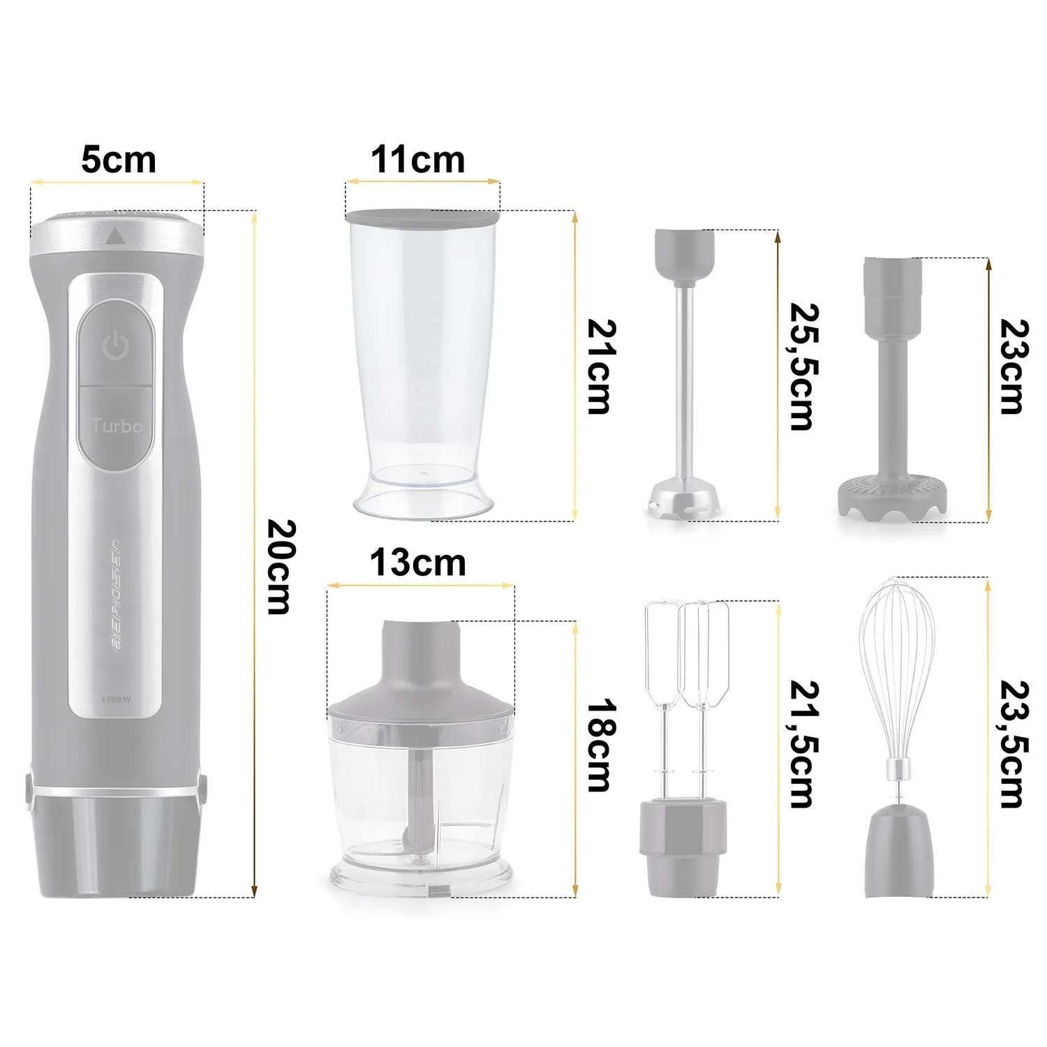 ručni blender 1500w bd-754 berdsen - slika 3