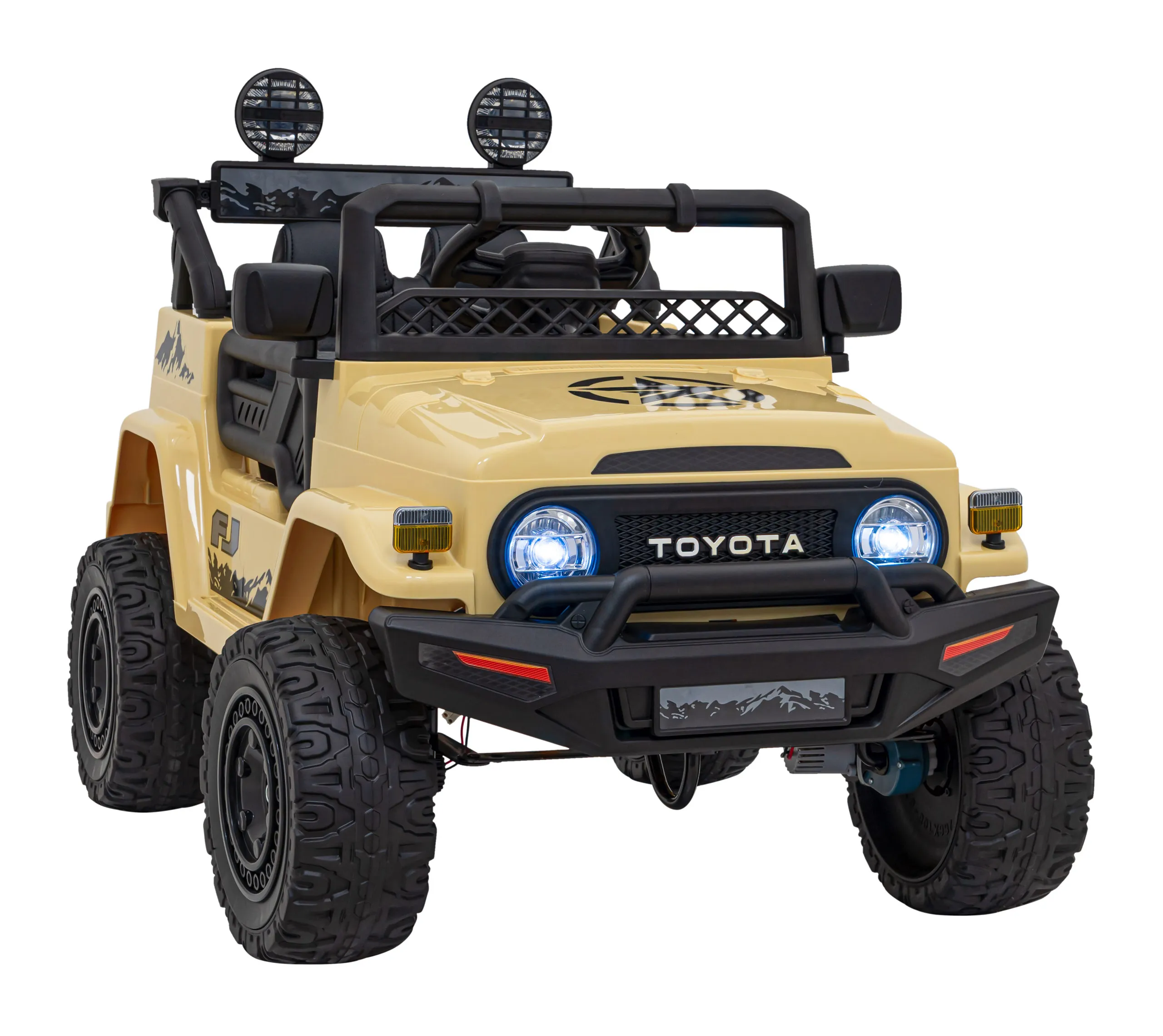 toyota fj cruiser, auto na akumulator, bež - slika 3