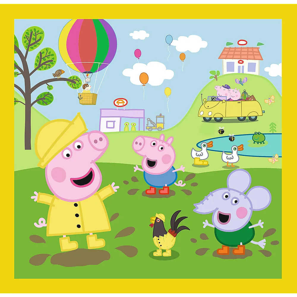 puzzle - 3u1 - peppa's happy day - peppa pig trefl 34849 - slika 5