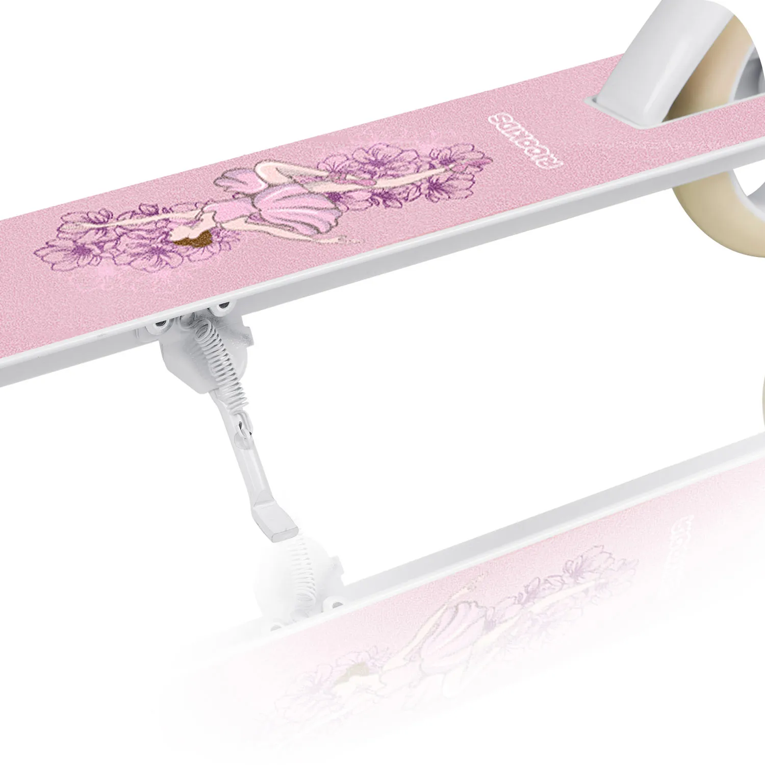 ricokids romobil za djecu kodi, pu kotači, rozi - slika 5