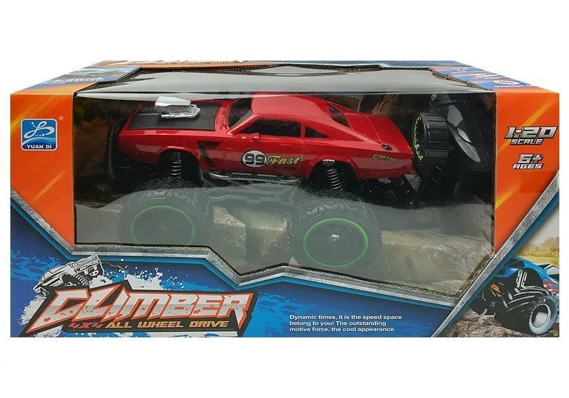 monster truck dodge na daljinsko upravljanje 1:20 crveni - slika 8