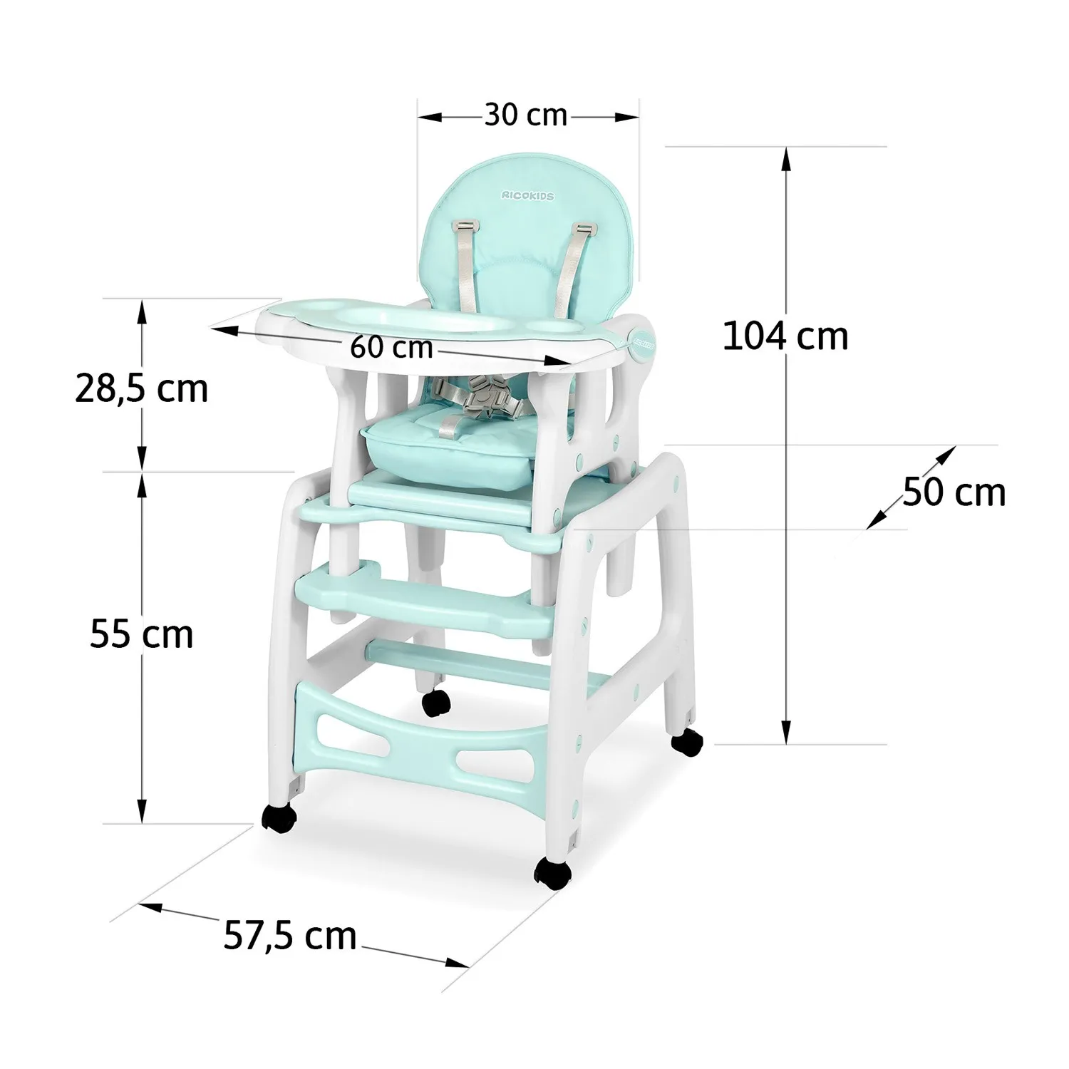 ricokids sinco hranilica za djecu, mint - slika 6