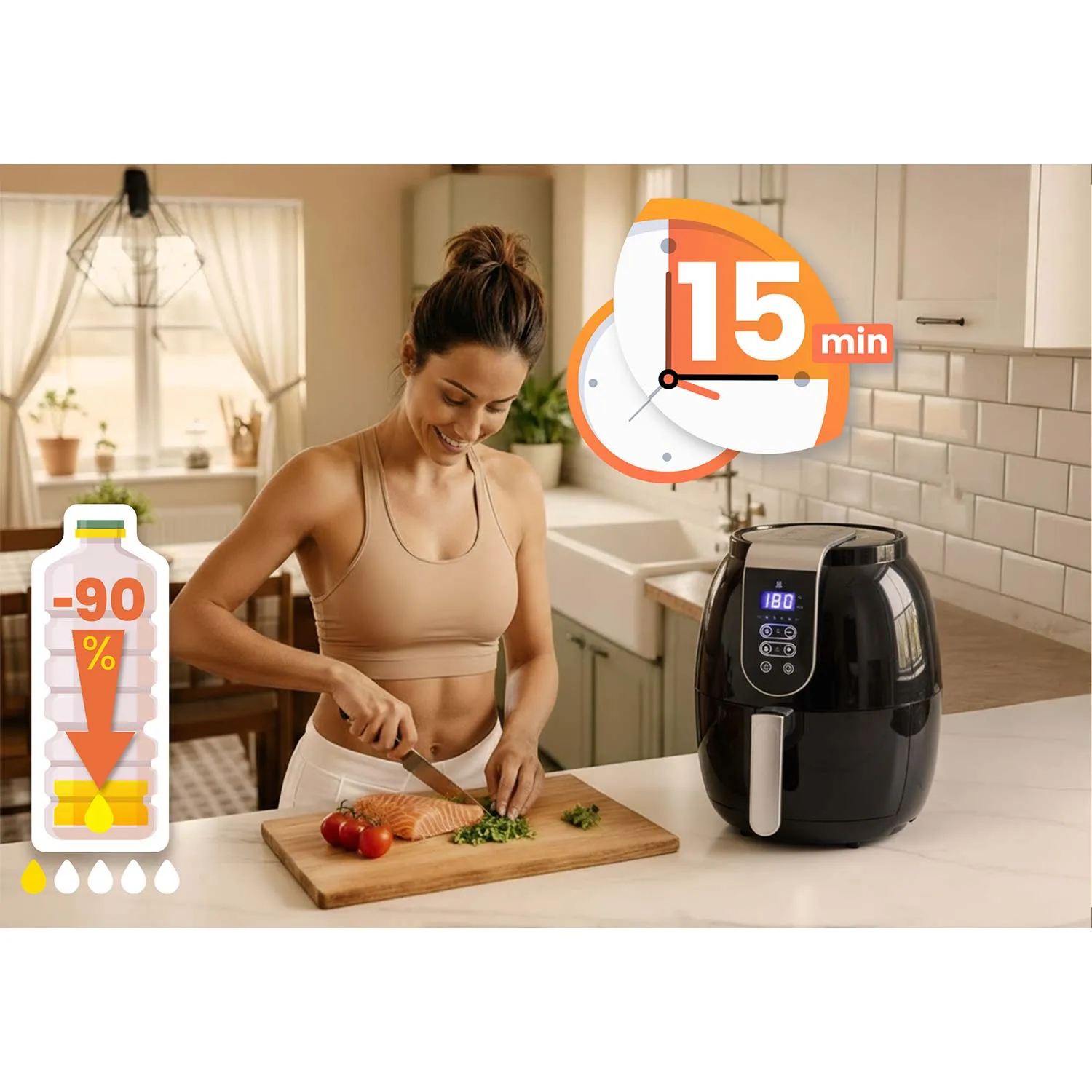 friteza na vrući zrak 3,6l berdsen bd-651 - slika 7